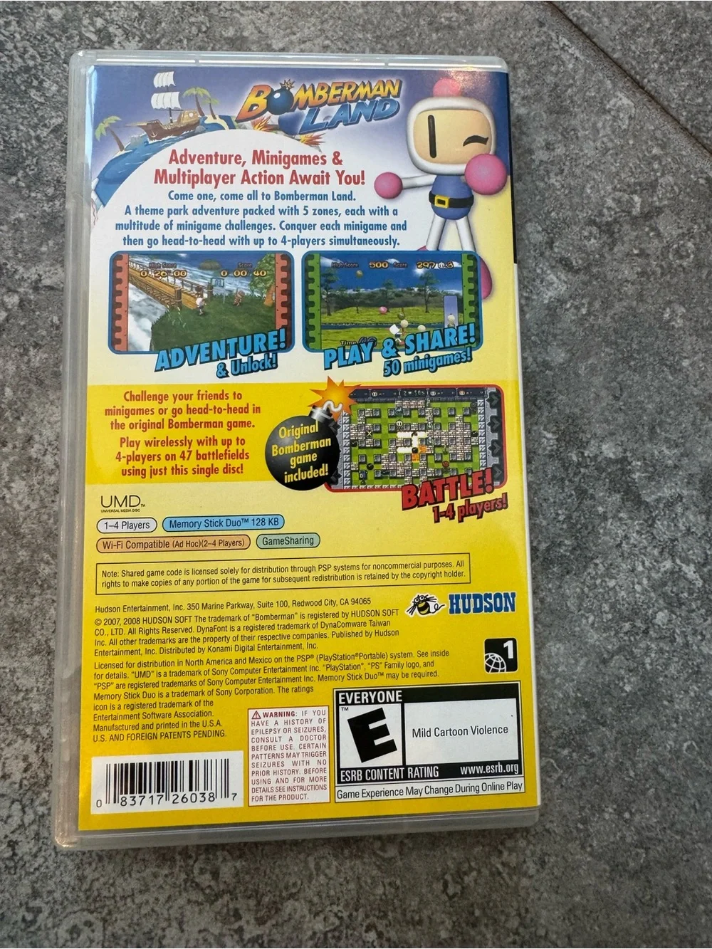Bomberman Land PSP Sony PlayStation 2008 pre owned